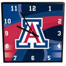 12 Inch Square Carbon Fiber Clock | Arizona Wildcats Arizona Wildcats, ARZ, COL, OldProduct 687746378473 $25