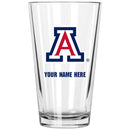 17oz Personalized Pint Glass | Arizona Wildcats