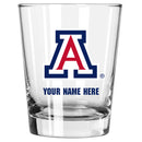 15oz Personalized Double Old Fashion Glass | Arizona Wildcats