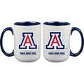 15oz Inner Color Personalized Ceramic Mug | Arizona Wildcats 2790PER, Arizona Wildcats, ARZ, COL, CurrentProduct, Drinkware_category_All, Personalized_Personalized  $27.99