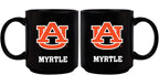 11oz Black Personalized Ceramic Mug - Auburn AU, Auburn Tigers, COL, CurrentProduct, Custom Drinkware, Drinkware_category_All, Gift Ideas, Personalization, Personalized_Personalized 194207389645 $20.11