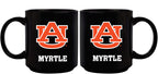 11oz Black Personalized Ceramic Mug - Auburn AU, Auburn Tigers, COL, CurrentProduct, Custom Drinkware, Drinkware_category_All, Gift Ideas, Personalization, Personalized_Personalized 194207389645 $20.11