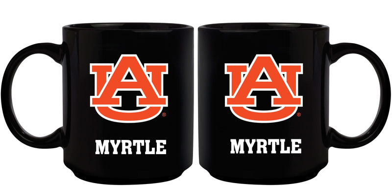 11oz Black Personalized Ceramic Mug - Auburn AU, Auburn Tigers, COL, CurrentProduct, Custom Drinkware, Drinkware_category_All, Gift Ideas, Personalization, Personalized_Personalized 194207389645 $20.11