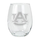 15oz Etched Stemless Tumbler | Auburn Tigers AU, Auburn Tigers, COL, CurrentProduct, Drinkware_category_All 194207264577 $12.49