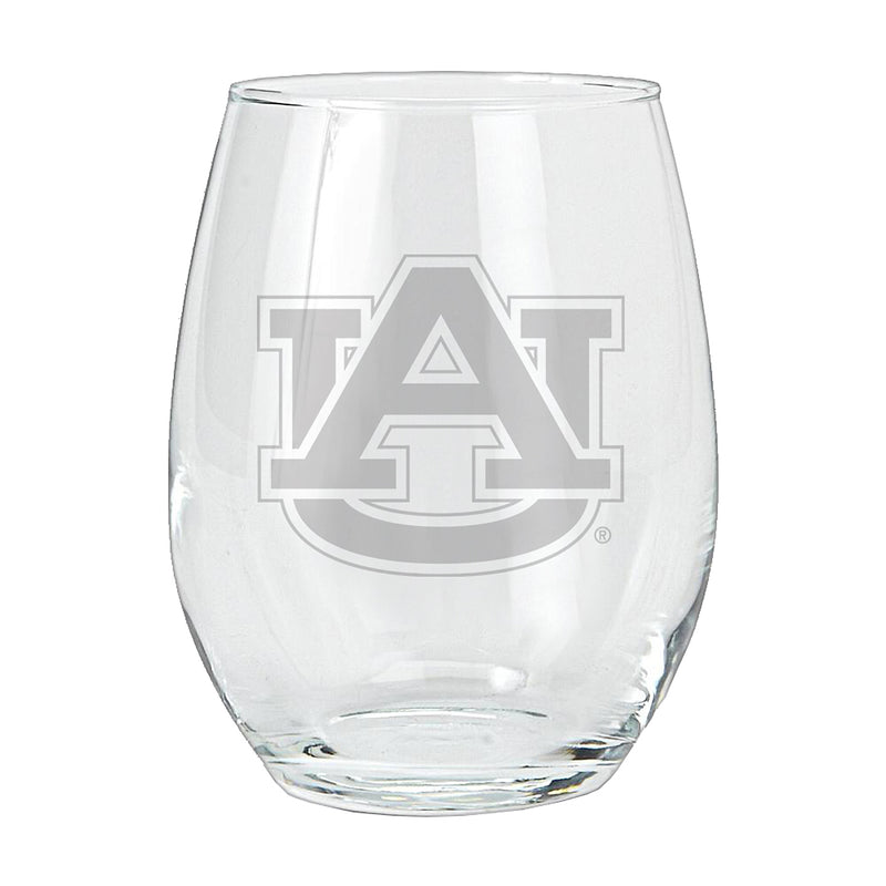 15oz Etched Stemless Tumbler | Auburn Tigers AU, Auburn Tigers, COL, CurrentProduct, Drinkware_category_All 194207264577 $12.49