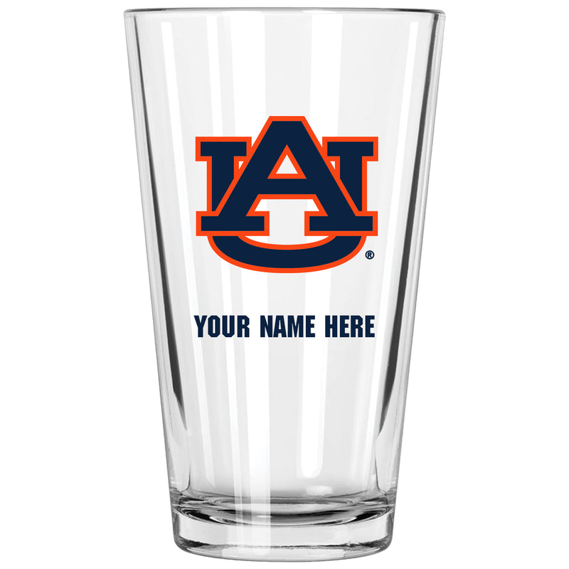 17oz Personalized Pint Glass | Auburn Tigers