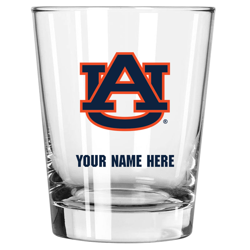 15oz Personalized Stemless Glass | Auburn Tigers