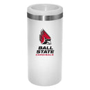 12oz White Slim Can Holder | Ball State Cardinals