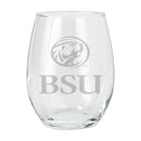 15oz Etched Stemless Tumbler | Bemidji State BEM, Bemidji State, COL, CurrentProduct, Drinkware_category_All 194207264614 $12.49