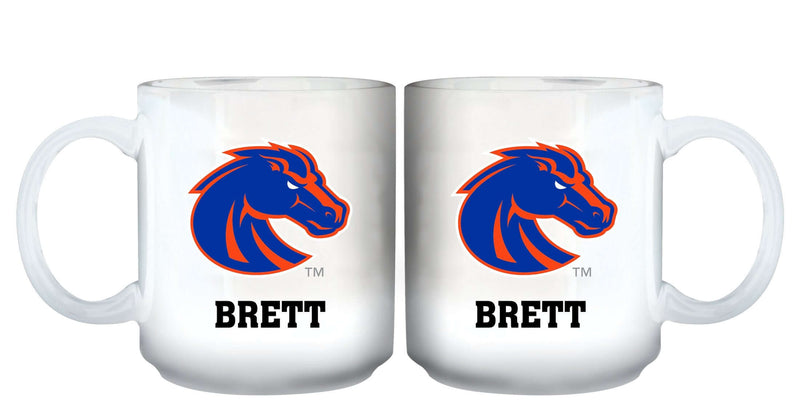 11oz White Personalized Ceramic Mug - Boise State Boise State Broncos, BOS, COL, CurrentProduct, Custom Drinkware, Drinkware_category_All, Gift Ideas, Personalization, Personalized_Personalized 194207464878 $20.11