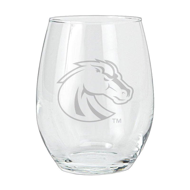 15oz Etched Stemless Tumbler | Boise State Broncos Boise State Broncos, BOS, COL, CurrentProduct, Drinkware_category_All 194207264638 $12.49