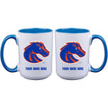 15oz Inner Color Personalized Ceramic Mug | Boston College Eagles 2790PER, Boise State Broncos, BOS, COL, CurrentProduct, Drinkware_category_All, Personalized_Personalized  $27.99
