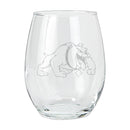 15oz Etched Stemless Tumbler | Bowie State Bulldogs Bowie State Bulldogs, BWS, COL, CurrentProduct, Drinkware_category_All  $12.49
