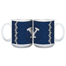 15oz Chevron Design White Mug | BYU Brigham Young Cougars, BYU, COL, OldProduct 888966040670 $12