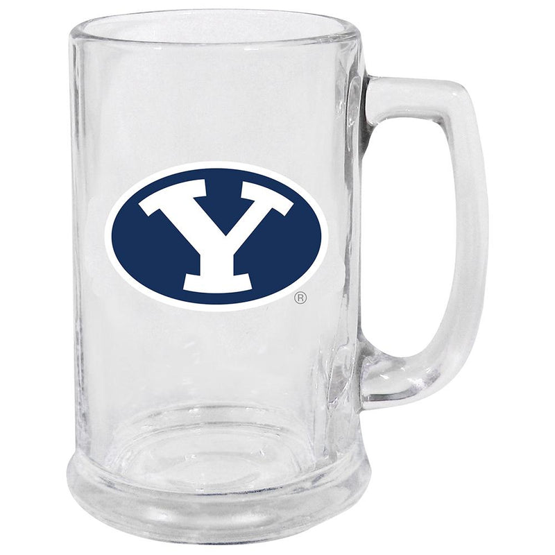 15oz Decal Glass Stein BYU Brigham Young Cougars, BYU, COL, OldProduct 888966743731 $13