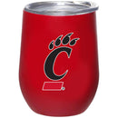 12oz Matte Stainless Steel Stemless Tumbler | Cincinnati CIN, Cincinnati Bearcats, COL, CurrentProduct, Drinkware_category_All 888966600492 $32.99