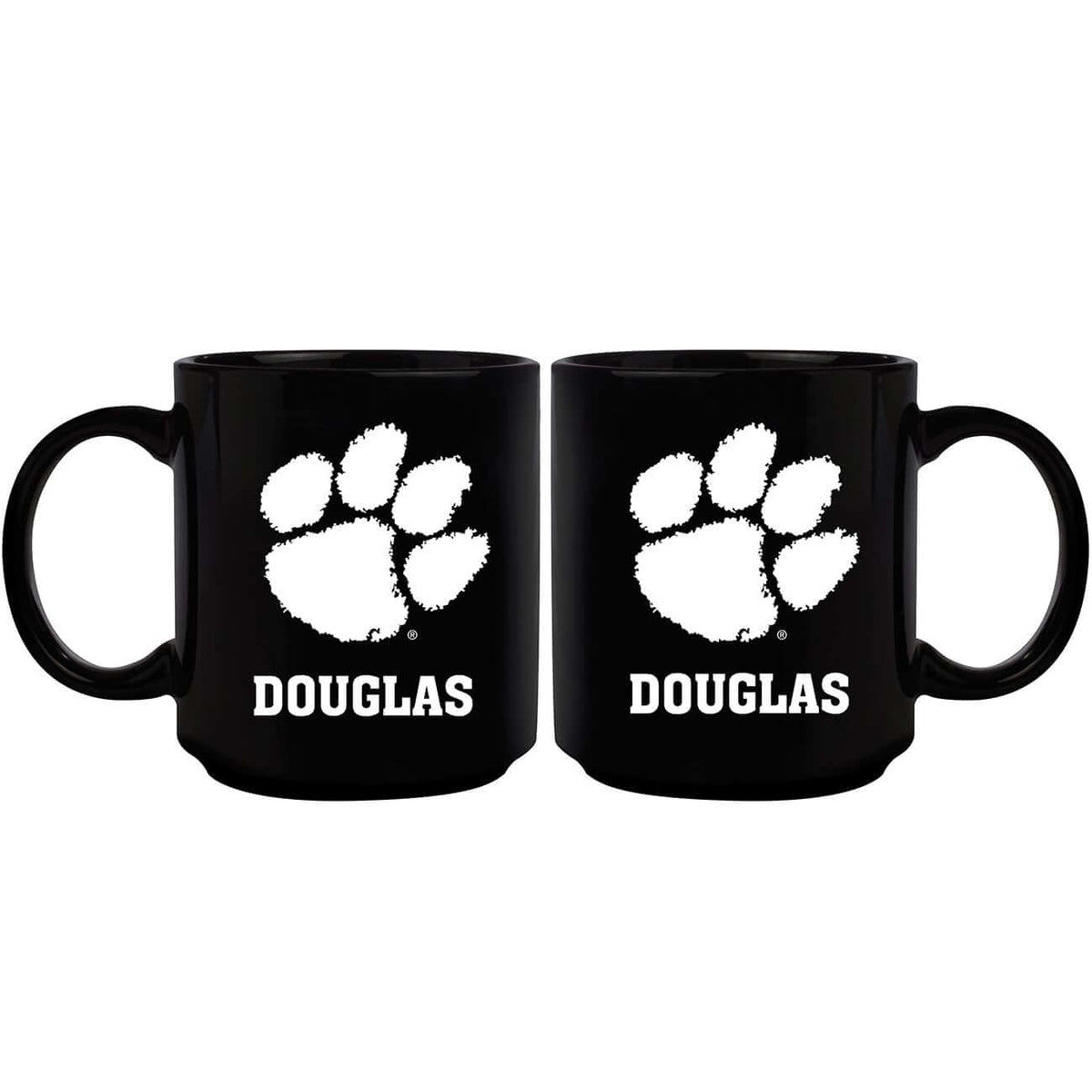 11oz Black Personalized Ceramic Mug - Clemson Clemson Tigers, CLM, COL, CurrentProduct, Custom Drinkware, Drinkware_category_All, Gift Ideas, Personalization, Personalized_Personalized 194207389348 $20.11
