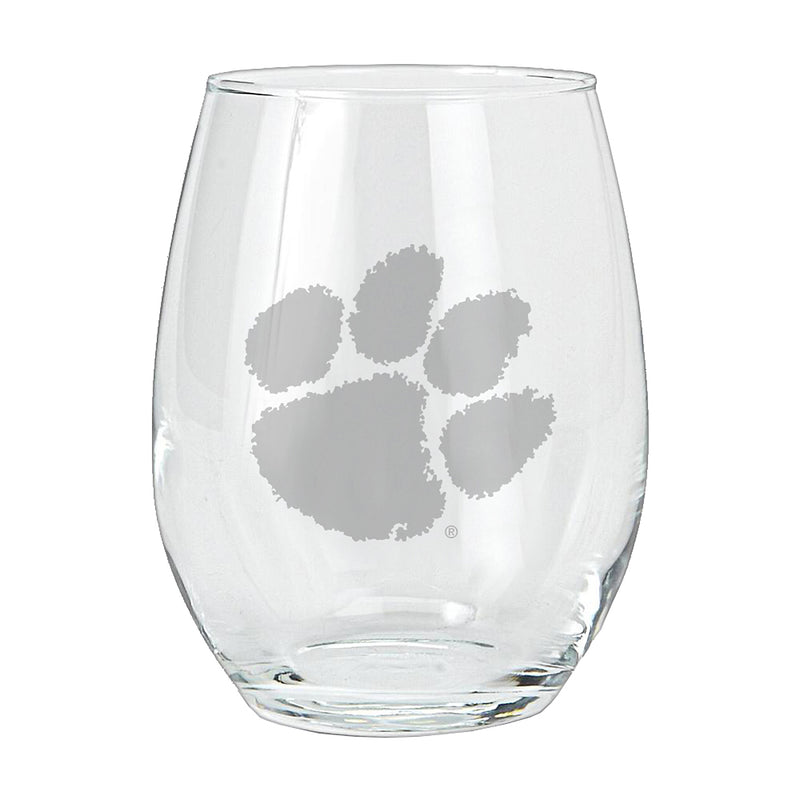 15oz Etched Stemless Tumbler | Clemson Tigers Clemson Tigers, CLM, COL, CurrentProduct, Drinkware_category_All 194207264676 $12.49