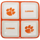 4 Section Square Tray | Clemson