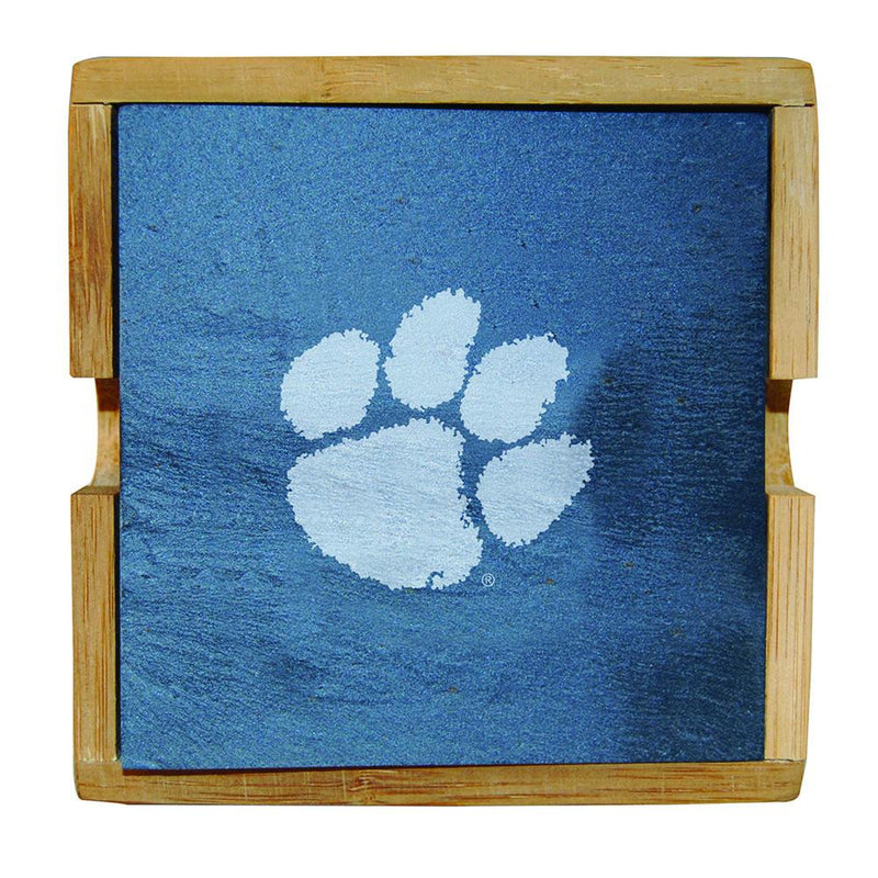 Slate Sq Coaster Set  CLEMSON
Clemson Tigers, CLM, COL, CurrentProduct, Home&Office_category_All
The Memory Company