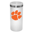 12oz White Slim Can Holder | Clemson Tigers