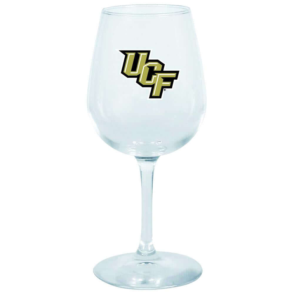 12.75oz Logo Girl Wine Glass Central FL Central Florida Golden Knights, CNF, COL, Holiday_category_All, OldProduct 888966682665 $12.5
