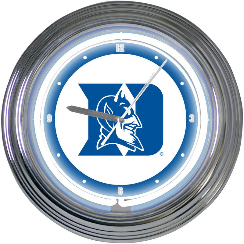 15 in Neon Clock - Duke University COL, CurrentProduct, DUK, Duke Blue Devils, Home & Office_category_All 687746458816 $87.99