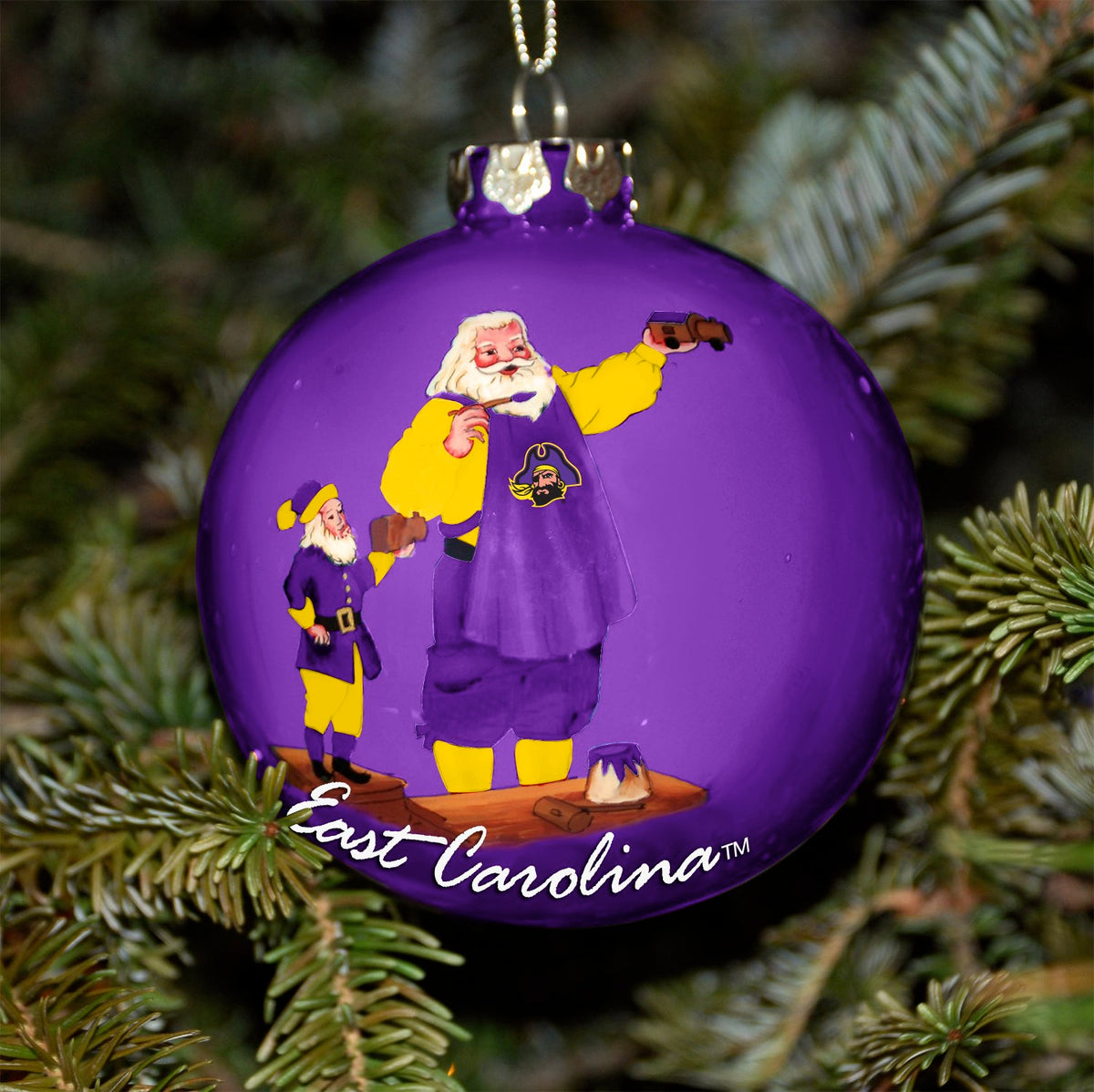 Hand Painted Glass Ornament - East Carolina University
COL, East Carolina Pirates, ECU, OldProduct
The Memory Company
