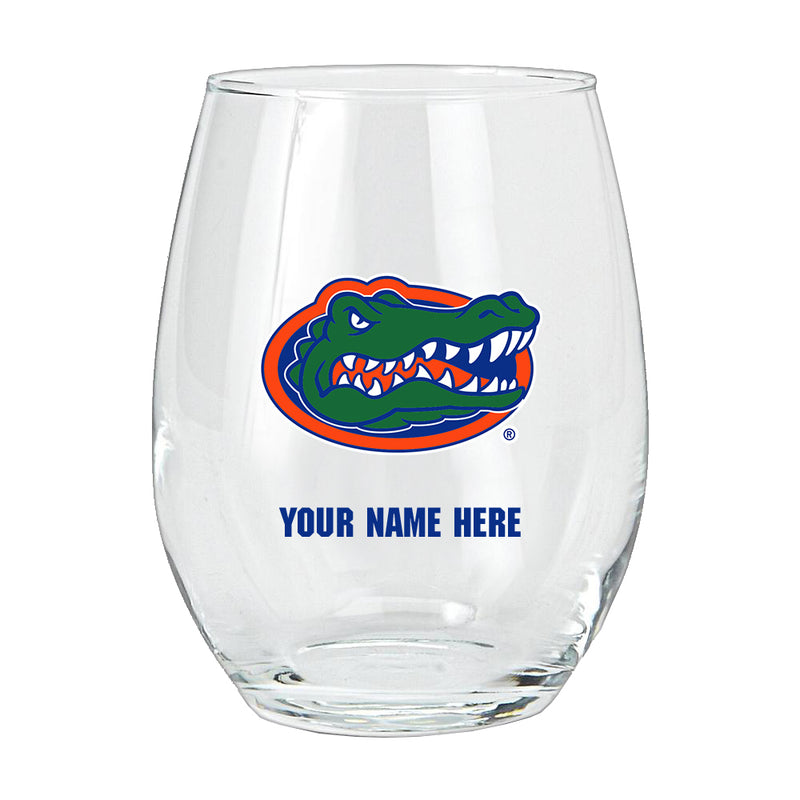 15oz Personalized Stemless Glass | Florida Gators