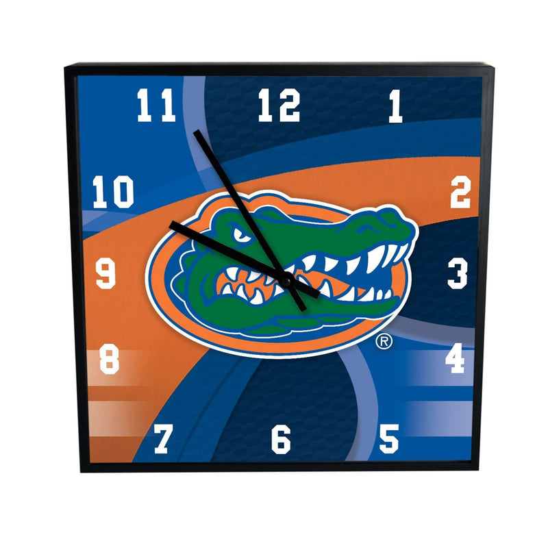 12 Inch Square Carbon Fiber Clock | Florida University COL, FL, Florida Gators, OldProduct 687746320168 $25
