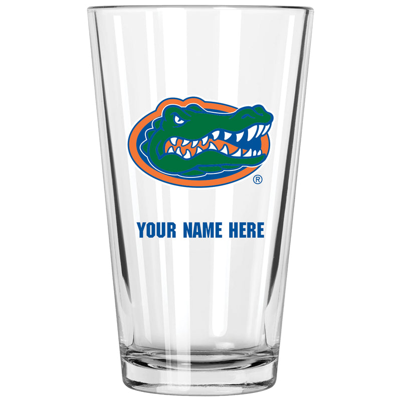 17oz Personalized Pint Glass | Florida Gators