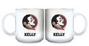 11oz White Personalized Ceramic Mug - Florida State COL, CurrentProduct, Custom Drinkware, Drinkware_category_All, Florida State Seminoles, FSU, Gift Ideas, Personalization, Personalized_Personalized 194207464915 $20.11