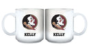 11oz White Personalized Ceramic Mug - Florida State COL, CurrentProduct, Custom Drinkware, Drinkware_category_All, Florida State Seminoles, FSU, Gift Ideas, Personalization, Personalized_Personalized 194207464915 $20.11