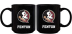 11oz Black Personalized Ceramic Mug - Florida State COL, CurrentProduct, Custom Drinkware, Drinkware_category_All, Florida State Seminoles, FSU, Gift Ideas, Personalization, Personalized_Personalized 194207389201 $20.11