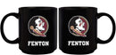 11oz Black Personalized Ceramic Mug - Florida State COL, CurrentProduct, Custom Drinkware, Drinkware_category_All, Florida State Seminoles, FSU, Gift Ideas, Personalization, Personalized_Personalized 194207389201 $20.11