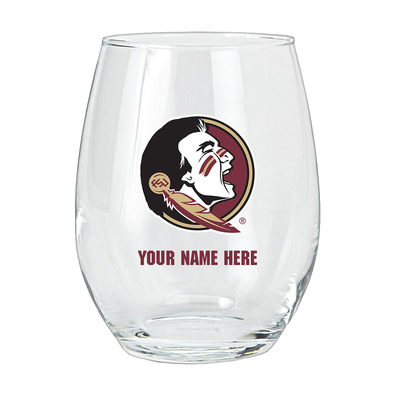 15oz Personalized Stemless Glass | Florida State Seminoles