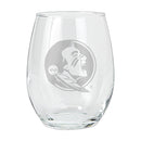 15oz Etched Stemless Tumbler | Florida State Seminoles COL, CurrentProduct, Drinkware_category_All, Florida State Seminoles, FSU 194207264775 $12.49