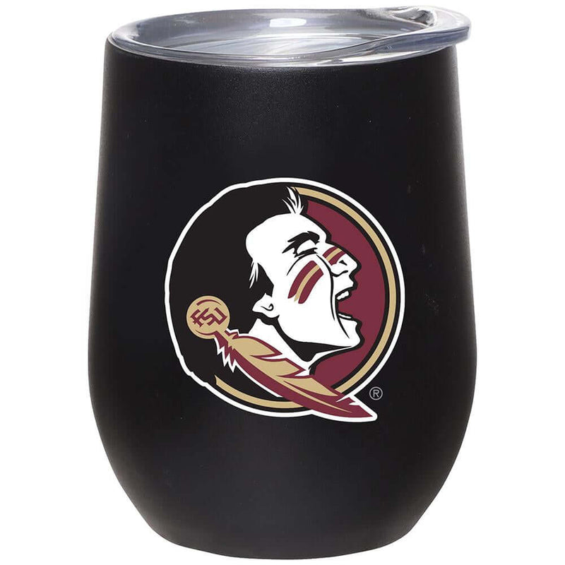 12oz Matte Stainless Steel Stemless Tumbler | Florida St COL, CurrentProduct, Drinkware_category_All, Florida State Seminoles, FSU 888966600423 $32.99
