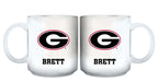 11oz White Personalized Ceramic Mug - Georgia COL, CurrentProduct, Custom Drinkware, Drinkware_category_All, GA, Georgia Bulldogs, Gift Ideas, Personalization, Personalized_Personalized 194207464922 $20.11