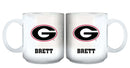 11oz White Personalized Ceramic Mug - Georgia COL, CurrentProduct, Custom Drinkware, Drinkware_category_All, GA, Georgia Bulldogs, Gift Ideas, Personalization, Personalized_Personalized 194207464922 $20.11