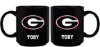 11oz Black Personalized Ceramic Mug - Georgia COL, CurrentProduct, Custom Drinkware, Drinkware_category_All, GA, Georgia Bulldogs, Gift Ideas, Personalization, Personalized_Personalized 194207389171 $20.11