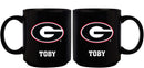 11oz Black Personalized Ceramic Mug - Georgia COL, CurrentProduct, Custom Drinkware, Drinkware_category_All, GA, Georgia Bulldogs, Gift Ideas, Personalization, Personalized_Personalized 194207389171 $20.11