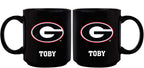 11oz Black Personalized Ceramic Mug - Georgia COL, CurrentProduct, Custom Drinkware, Drinkware_category_All, GA, Georgia Bulldogs, Gift Ideas, Personalization, Personalized_Personalized 194207389171 $20.11