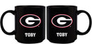 11oz Black Personalized Ceramic Mug - Georgia COL, CurrentProduct, Custom Drinkware, Drinkware_category_All, GA, Georgia Bulldogs, Gift Ideas, Personalization, Personalized_Personalized 194207389171 $20.11