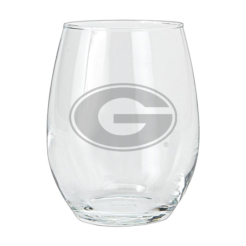 15oz Etched Stemless Tumbler | Georgia Bulldogs COL, CurrentProduct, Drinkware_category_All, GA, Georgia Bulldogs 194207264782 $12.49