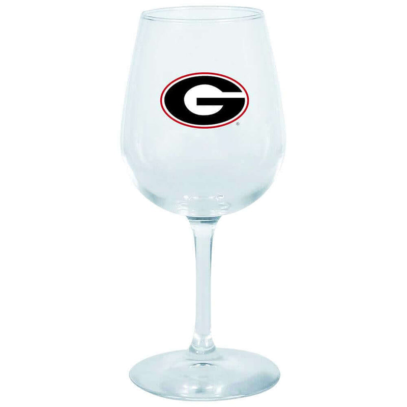 12.75oz Decal Wine Glass | University of Georgia COL, GA, Georgia Bulldogs, Holiday_category_All, OldProduct 888966685192 $12