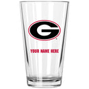 17oz Personalized Pint Glass | Georgia Bulldogs