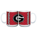 15oz Chevron Design White Mug | Georgia COL, GA, Georgia Bulldogs, OldProduct 687746112923 $12