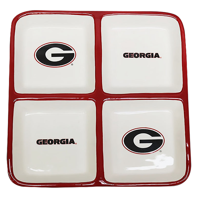 4 Section Square Tray | Georgia