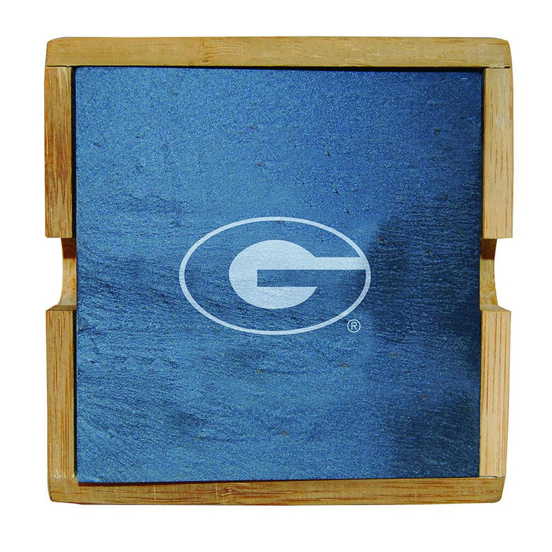 Slate Sq Coaster Set  UNIV OF GEORGIA
COL, CurrentProduct, GA, Georgia Bulldogs, Home&Office_category_All
The Memory Company